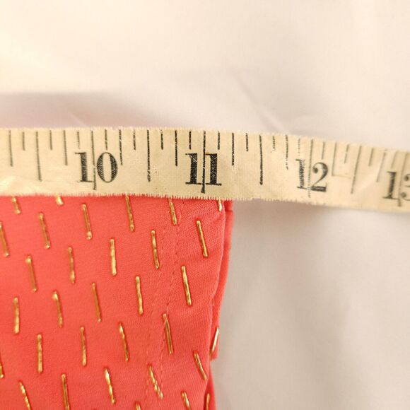 Chico's 3 Womens 16 Pink Cap Sleeve Crew Neck Blouse Top Polyester Spandex - Picture 6 of 7